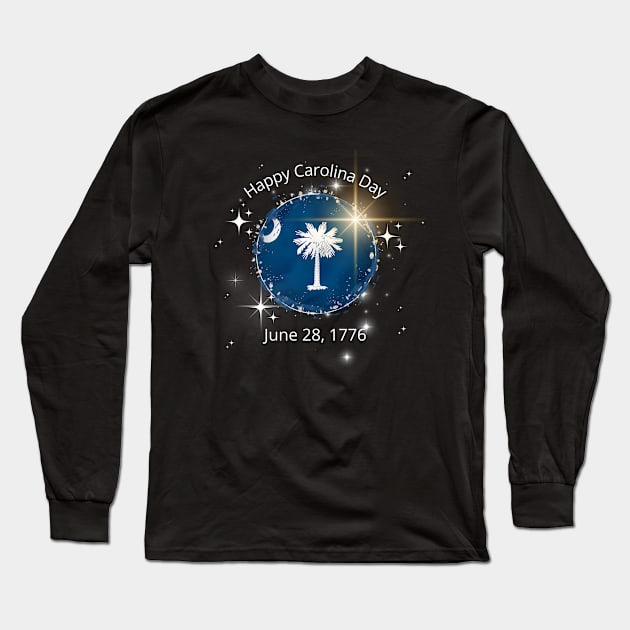 Happy Carolina Day Long Sleeve T-Shirt by Introvert Home 